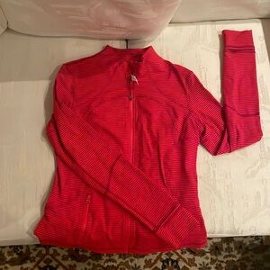 Red lulu lemon zip up jacket